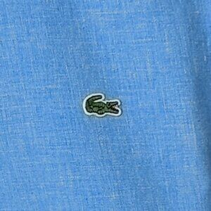 Chemise bleue mouchetée Lacoste
